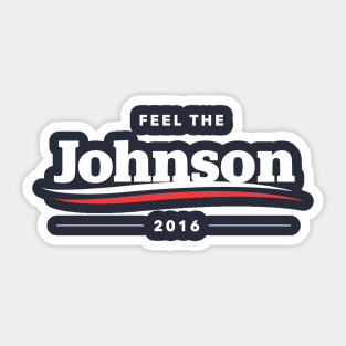 Feel The Johnson 2016 T-Shirt | Bern Sanders Parody Sticker